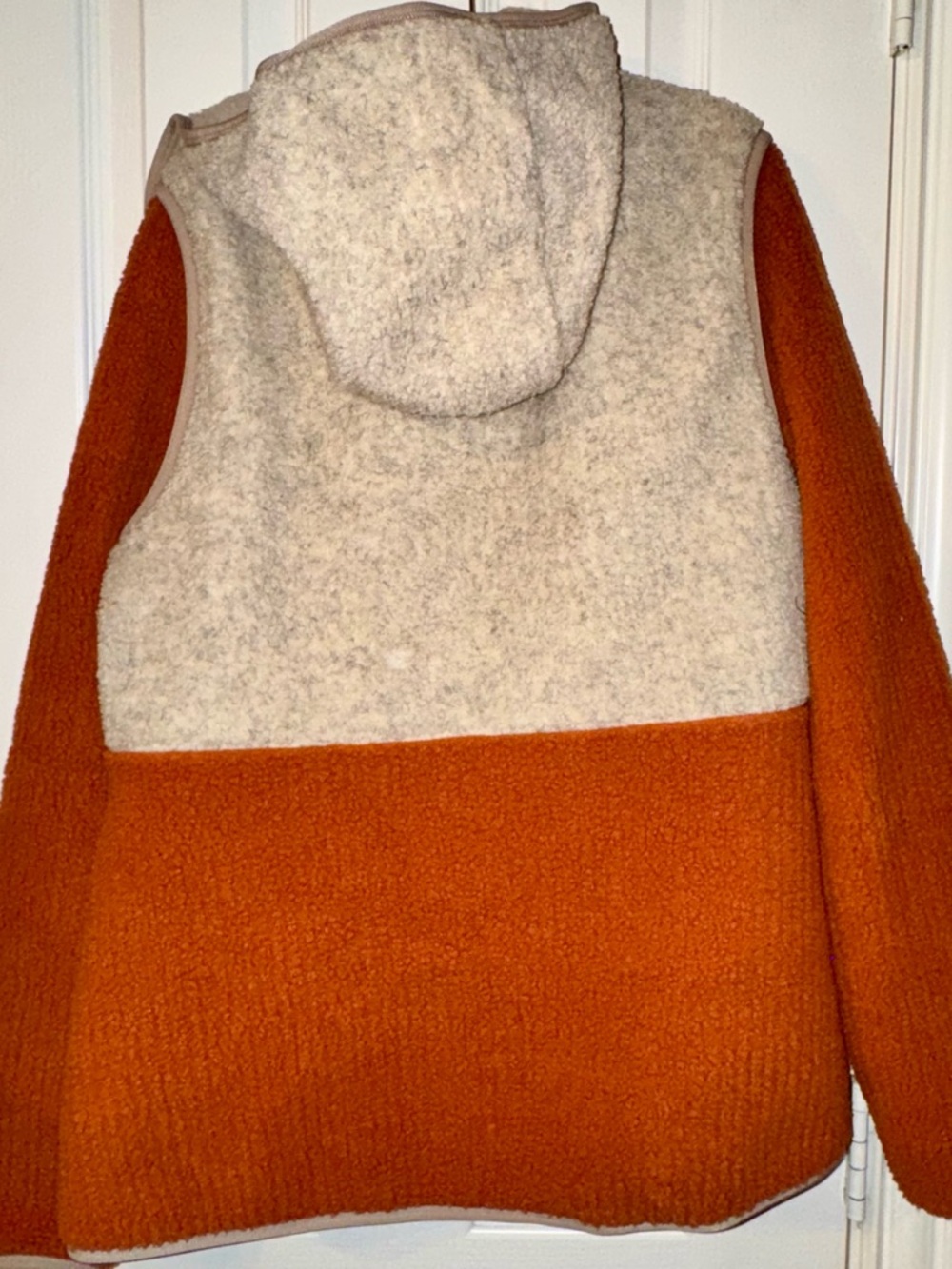Cooperative Cream Fleece Jacket with Rust-Orange Trim - Picture 3 of 3